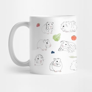 Guinea Pig Line Art Mug